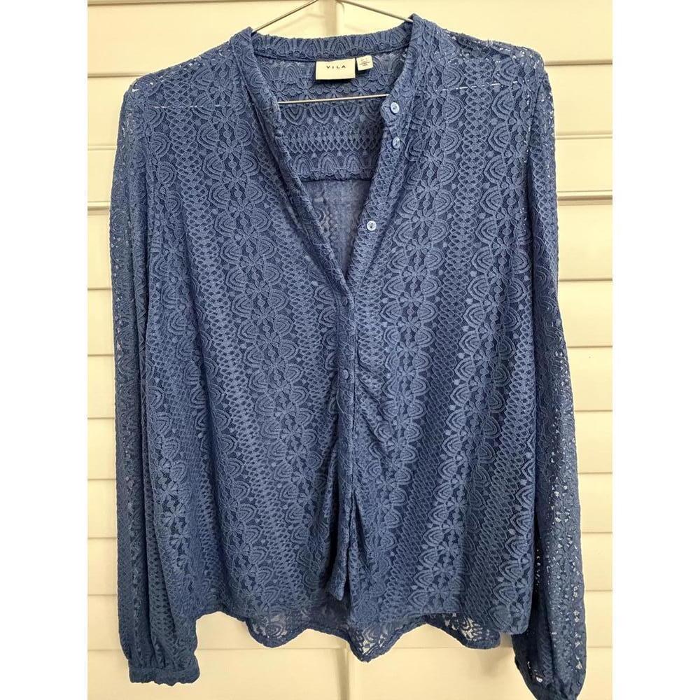 VILA lace‎ Long sleeve shirt size L - Picture 3 of 7
